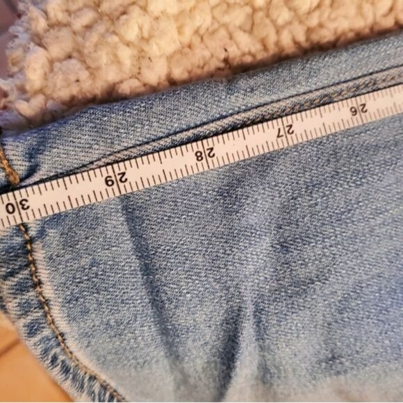 Loft The Girlfriend Mid Rise Curvy Sz 31R/12 Blue Jeans - Picture 8 of 10